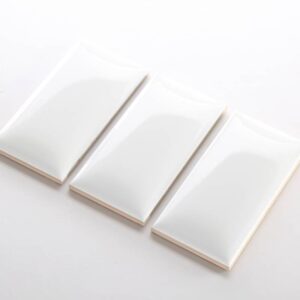 Gạch thẻ bánh mì màu trắng bóng 75*150mm M751500P